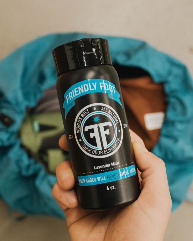 @friendlyfoot is an essential in your gym bag and at the Showdown.

Say goodbye to your stinky climbing shoes. Friendly Foot is an organic and all-natural odor eliminator that’s been providing a funk-free solution to Climb So iLL since 2016. Check out their spray and powder in the shops, and maybe look out for some in your competitor swag bag next weekend. Register to compete or snag a spectator pass now at the link in bio.
•
•
•
•
#showdown #competition #bouldering #climbinggym #explorestlouis #stlgram #discoverstcharles #stcharlesmo