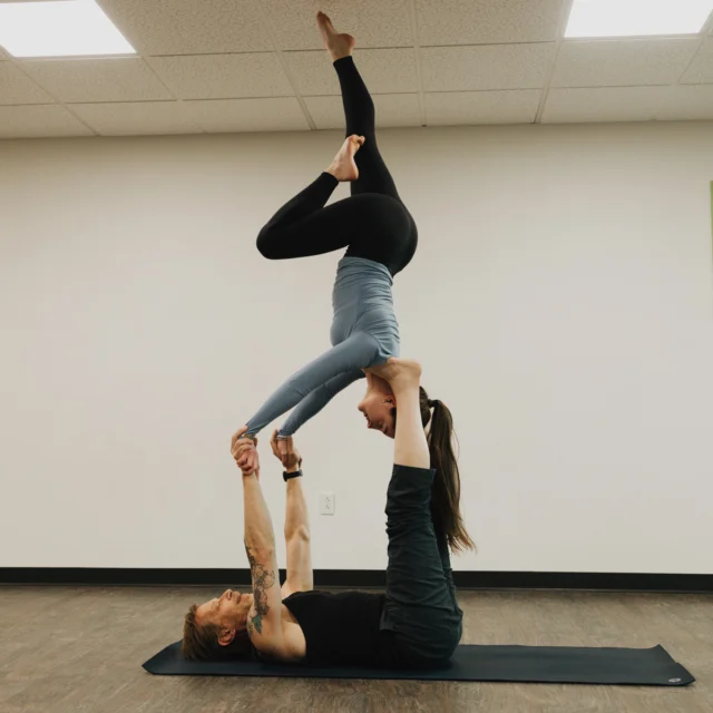Balance, body awareness, and lots of laughs. That’s the heart of our Acroyoga Workshop.

Never flown (or lifted) before? No worries — we’ll start with the basics and build from there.

Come give it a try — sign up online.

#climbinggym #climbsoill #stcharles #acroyoga