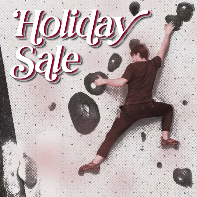 The best gifts don't come wrapped. They sound like "you've got this," look like chalk-covered fist bumps, and end in tape covered fingers.

Give climbing — not clutter.

Our Holiday Sale runs through December 31st.

Check out the link in our bio to see what's up.

#holidaysale #indoorclimbing #climbsoill #climbinggym