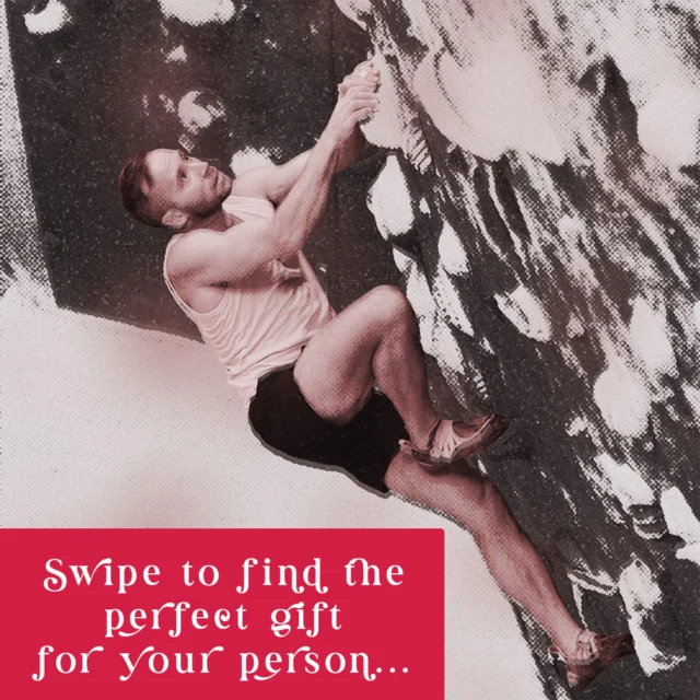 Shopping for your favorite person just got easier. Swipe through to find a gift for everyone on your list.

For The Serial Climber: 1-Month Pre-Paid Membership (includes gear)
For The First-Timer: Five Visit Pass
For The Regular: Ten Visit Punch Pass
For The Gravity Lab Enthusiast: Gravity Lab Ten Visit Punch Pass
For The Stillness Advocate: Yoga Ten Visit Punch Pass

And, if you still can't decide what to get your climber - buy 'em a gift card to use for whatever they want.

Pop over to the link in our bio to get more info.

#holidaysale #holidaygifts #climbinggym #indoorclimbing #climbsoill